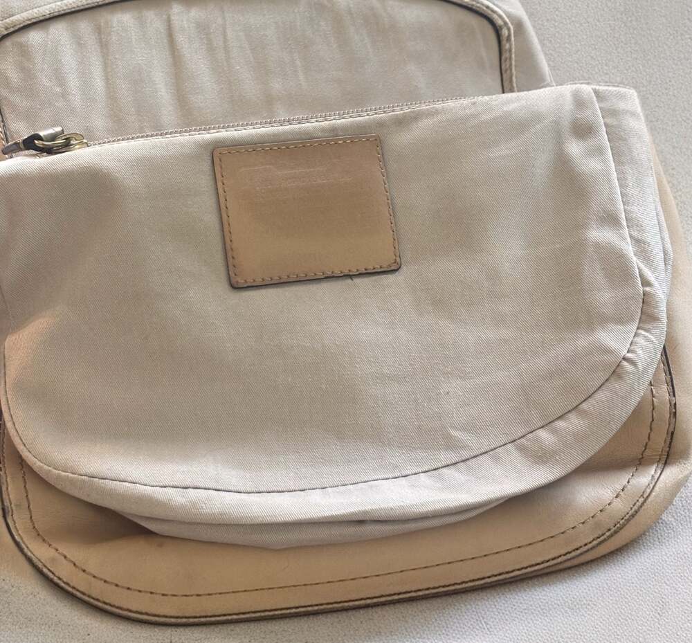 Coach Legacy Willis 70th Anniversary Tan Leather Top Handle Bag with Shoulder St - Picture 7 of 12